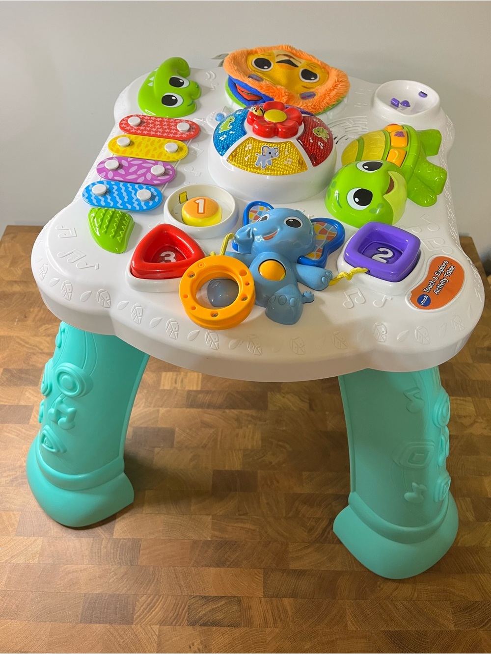 Colorful Musical Learning Activity Panel - Green Crocodile & Multi-Color Keys - Picture 5 of 11